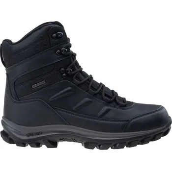 Pánská zimní obuv Pánské Vysoké boty ELBRUS SPIKE MID WP 64156-BLK/DK GREY – Černá 43