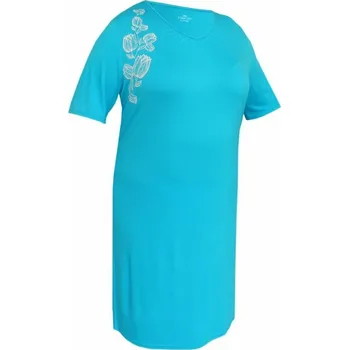 Dámské šaty Dámské šaty, krátký rukáv NASILA 881 tyrkysová 5XL