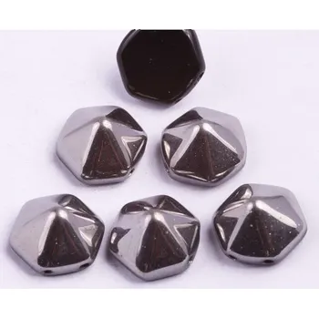 Korálek Dvoudírkový hexagon č48