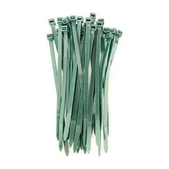 Stahovací páska Zelené plastové vázací a stahovací pásky BRIDFIX 14 cm - 50 ks balení