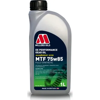 Plně syntetický převodový olej Millers Oils EE PERFORMANCE MTF 75w85 1l