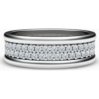 Prsten Korbička Šperky DÁMSKÝ SNUBNÍ PRSTEN PAIR 020 - Zirkon