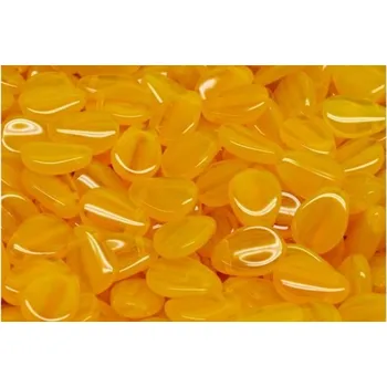 Korálek Lístek sasanky 8x11mm č. 38