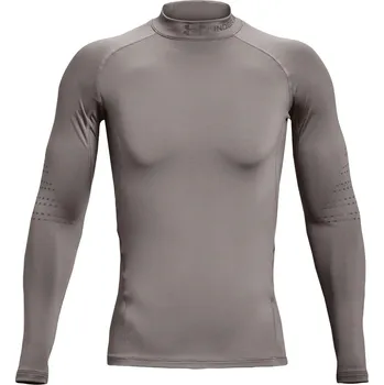 Pánské Tričko s dlouhým rukávem UNDER ARMOUR UA CG ARMOUR NOVELTY MOCK 1373828-294 – Šedá XL