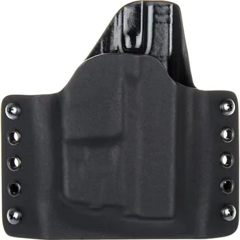 Příslušenství pro sportovní střelbu RH Holsters OWB - Glock 43/43X + Streamlight TLR-6 - vnější kydexové pouzdro - poloviční sweatguard - černá/černá Pouzdro je pro: Levák