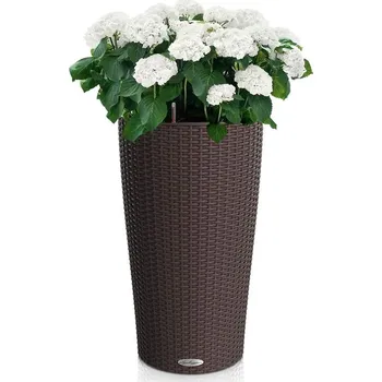 Květináč LECHUZA Cilindro Cottage Velikost: průměr 23 cm, Barva: Mokka