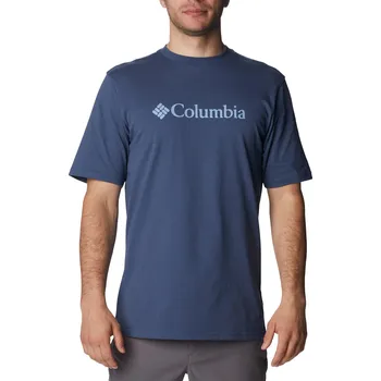 Pánské Tričko s krátkým rukávem COLUMBIA CSC BASIC LOGO TEE 1680053480 – Tmavě modrá S