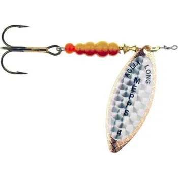 Umělá nástraha Rotační třpytka Mepps Aglia Long Rainbo Vel.4 17g Měděná