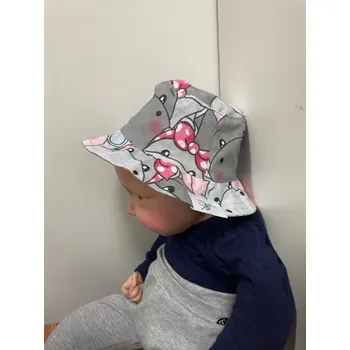 Klobouk Bavlněný klobouček - hrošík, Dahlia fashion designer Velikost: Obvod 48-50 cm