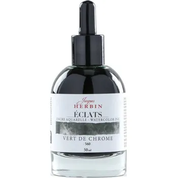 Herbin Jacques akvarelový inkoust (50ml) chromová zelená