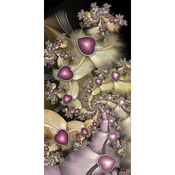 Diamantové malování Diamantové malování - Srdíčková abstrakce - č. 785 40x80 cm