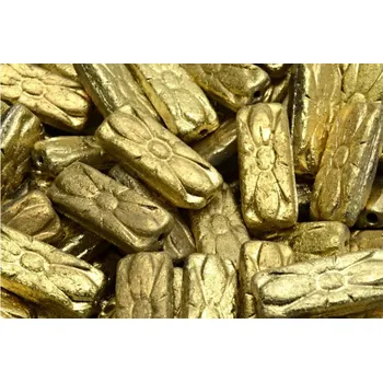 Korálek Obdélníkové květinové korálky 3644 (20x8 mm)