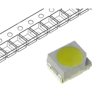 Dioda LED TOP KA3528MWC bílá SMD teplá bílá