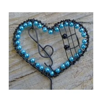 Party dekorace dareckyjana Zápich Klíč k tvému srdci - modrý