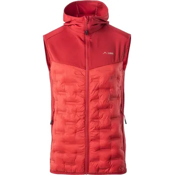 Pánská vesta Pánská Prošívaná vesta ELBRUS EMIN II VEST PRIMALOFT M000149939 – Červená XL