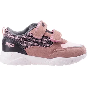 Dívčí tenisky Dětské boty BEJO KAPIS KIDSG 4675-PINK/DARK GREY – Růžová 24