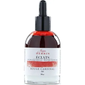 Herbin Jacques akvarelový inkoust (50ml) cardinal červená