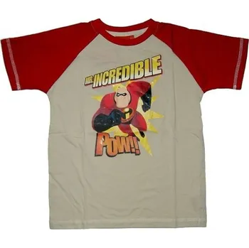 ÚŽASŇÁKOVI - tričko béžovo-červené