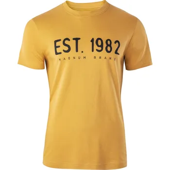 Pánská móda Pánské Tričko s krátkým rukávem MAGNUM MAGNUM ELLIB M000127763 – Béžová L