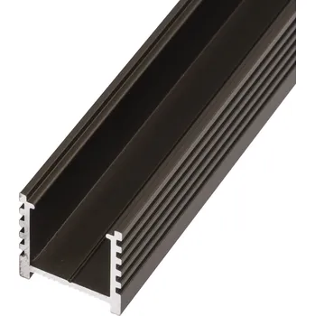 LED lišta Nástěnná hliníková lišta N12B pro LED pásek maximálně 24W/1m barva bronz v délce 1m