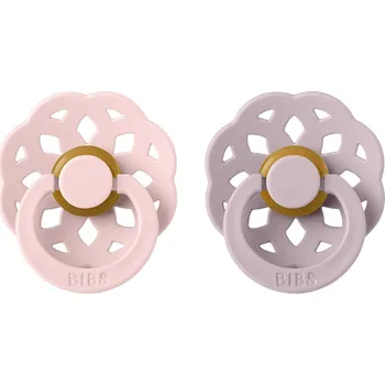 dudlíky BIBS Boheme dudlíky z přírodního kaučku 2ks / Blossom + Dusky Lilac Velikost dudlíků: 2: od 6 měsíců