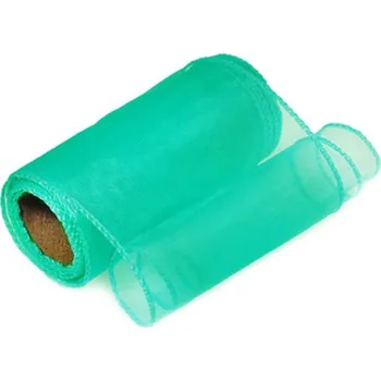 Party dekorace Organza 12cm x 8m tyrkys
