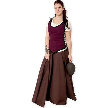 Karnevalový kostým imago Dámský živůtek - vínový, velikost S