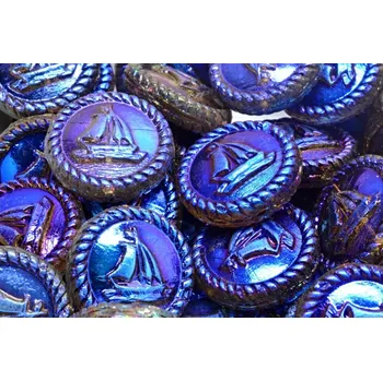 Korálek Korálky Plachetnice č.4084 (20x20mm)