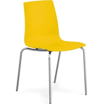 Jídelní židle STIMA Plastová židle CANDY mat - žlutá