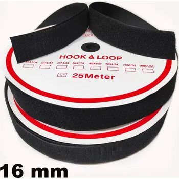 Zip Pásek na suchý zip Háček a Smyčka set černý 16 mm balení 25 m