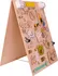 Dřevěná hračka Dřevěná oboustranná manipulační tabule pro děti 50 x 75 x 50 cm zoo zvířata přírodní