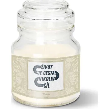 Svíčka Sablio Svíčka Život je cesta, nikoliv cíl - 120 g