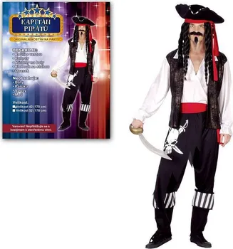 Karnevalový kostým MaDe Kostým Kapitán pirátů XL