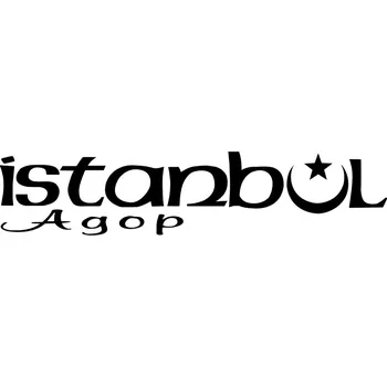 Blána LOGO ISTANBUL samolepící,černé 60713