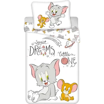 Povlečení Jerry Fabrics Tom a Jerry TJ050 100 x 135, 40 x 60 cm zipový uzávěr