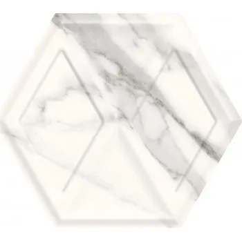 Stavební materiál PARADYZ OBKLAD MORNING BIANCO HEKSAGON STR. LESK 19,8x17,1 PAR-160646