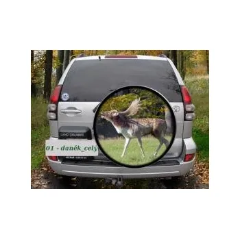 Kryt motoru e‑myslivost.cz Kryt rezervy automobilu - motiv Daněk celý - Průměr 68 cm