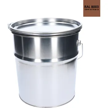 barva na kov Barva antikorozní polomatná na zinek 10 kg - antuková hnědá