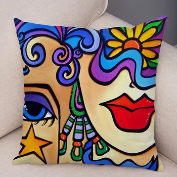 Povlak na polštářek Moderní povlak na polštář "abstraktní umění" 45 x 45 cm Barva: 11454