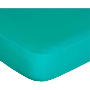Prostěradlo DekorTextil Jersey napínací prostěradlo zelený tyrkys ROZMĚR: (š/d/v) 200 x 200 x 20 cm