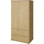 HP-Nábytek Skříň Alfa 2D Grand SMRK ROZMĚR: (š/v/h) 95 x 185 x 55 cm policová