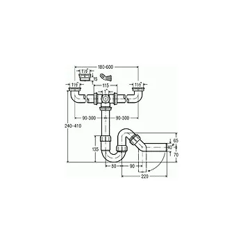 Viega 124205 Odtokový spoj 124 205