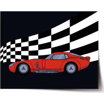 Plakát Sablio Plakát Závodní auto - 60x40 cm