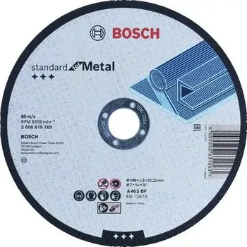 Příslušenství k brusce Rovný řezací kotouč Standard&nbsp;for&nbsp;Metal 180&nbsp;mm, 22,23&nbsp;mm BOSCH 2608619769