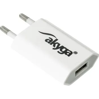 Notebook Napájecí adaptér TRX Akyga AK-CH-03W Napájecí adaptér, USB, 220V, 5V, 1A, bílý TRX-AK-CH-03W