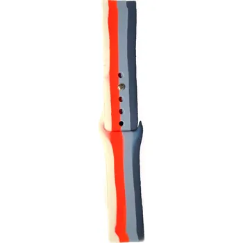 Příslušenství k chytrým hodinkám Barevný pruhovaný silikonový řemínek 20mm pro hodinky Samsung / Huawei / Xiaomi / Garmin Typ: 1