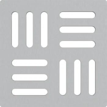 Odvodňovací žlab ALCAPLAST Mřížka pro nerezové vpusti 102×102 mm nerez ALC-MPV011