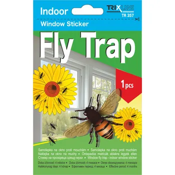 Trixline Fly Trap Indoor samolepka na okno 1 ks