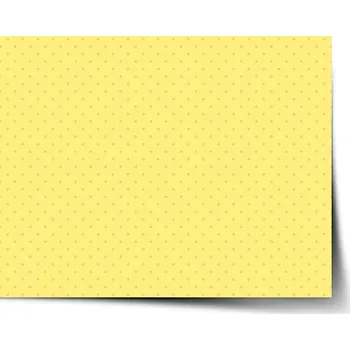 Plakát Sablio Plakát Červené kroužky na žluté - 60x40 cm