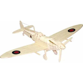 3D puzzle Woodcraft construction kit Woodcraft Dřevěné 3D puzzle spitfire
